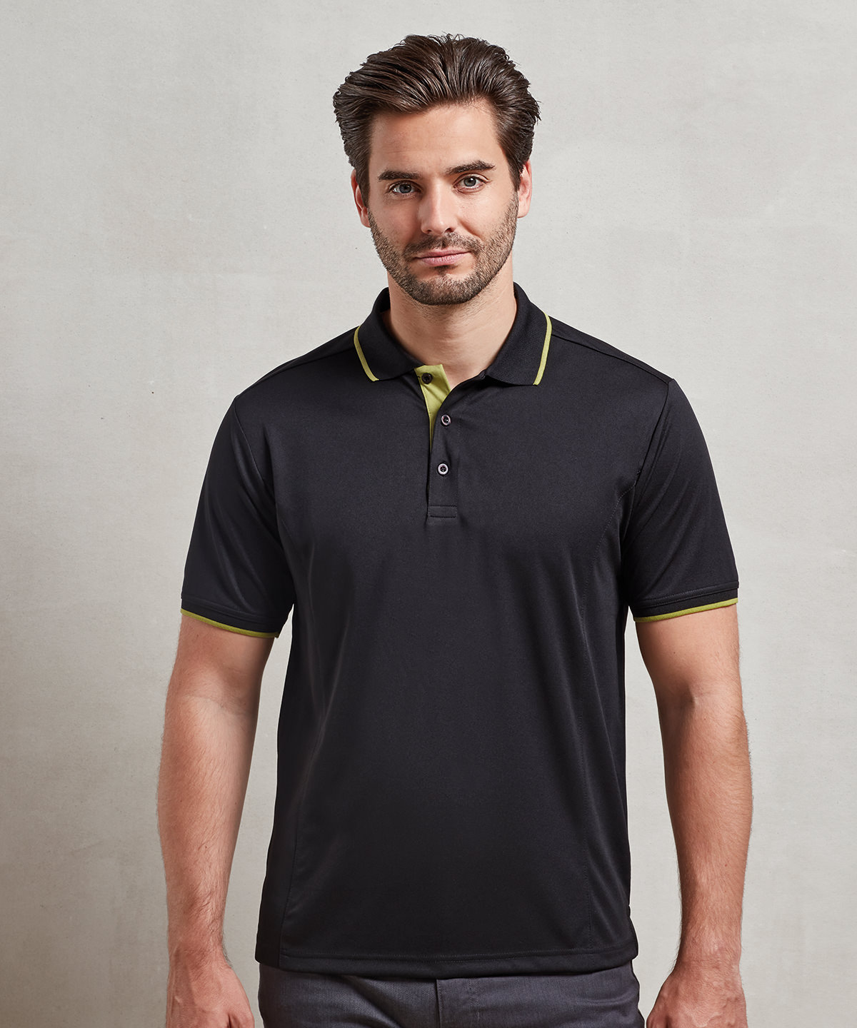 Contrast coolchecker® polo