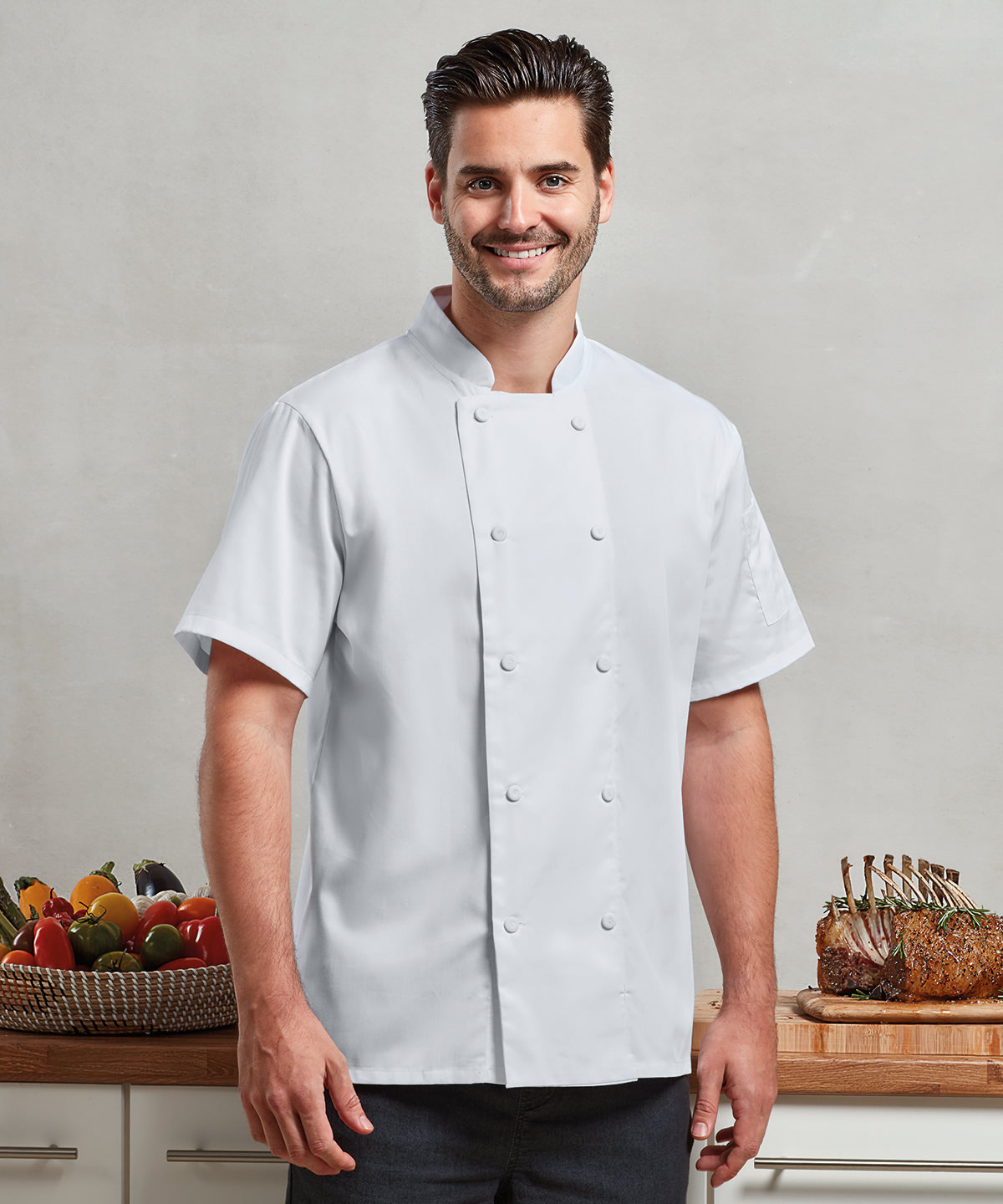Chefs coolchecker® short sleeve jacket