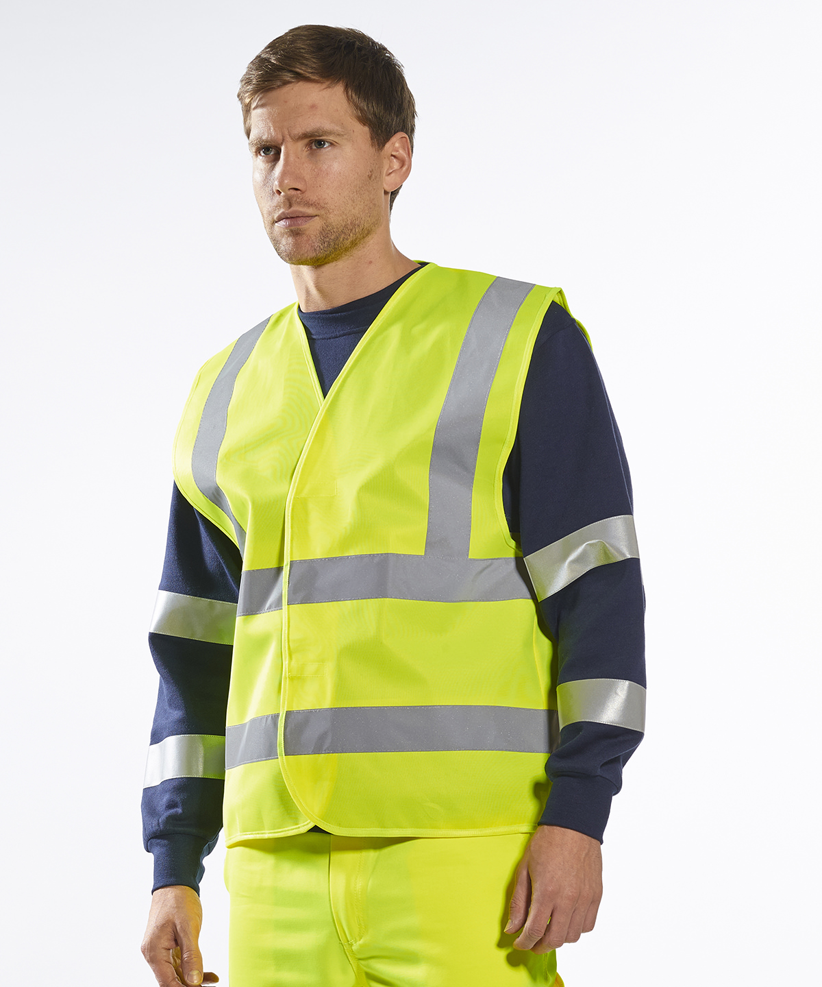 Hi-vis two-band-and-brace vest (c470)