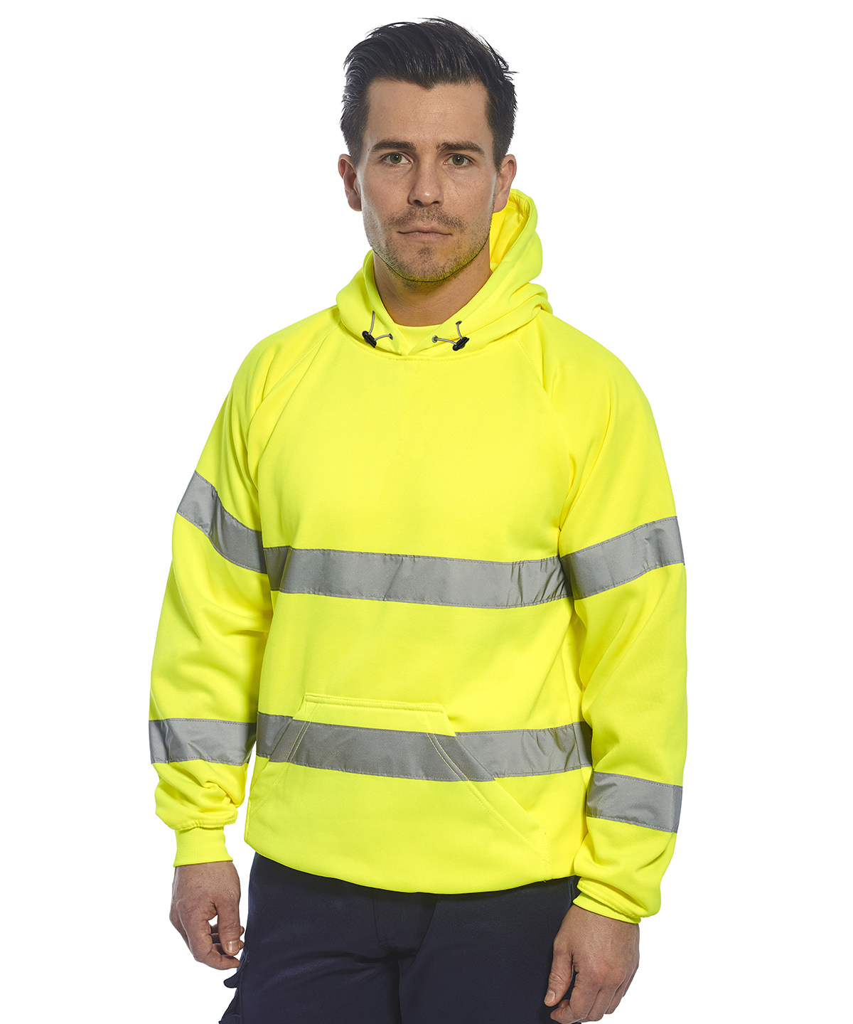 Hi-vis hooded sweatshirt (b304)