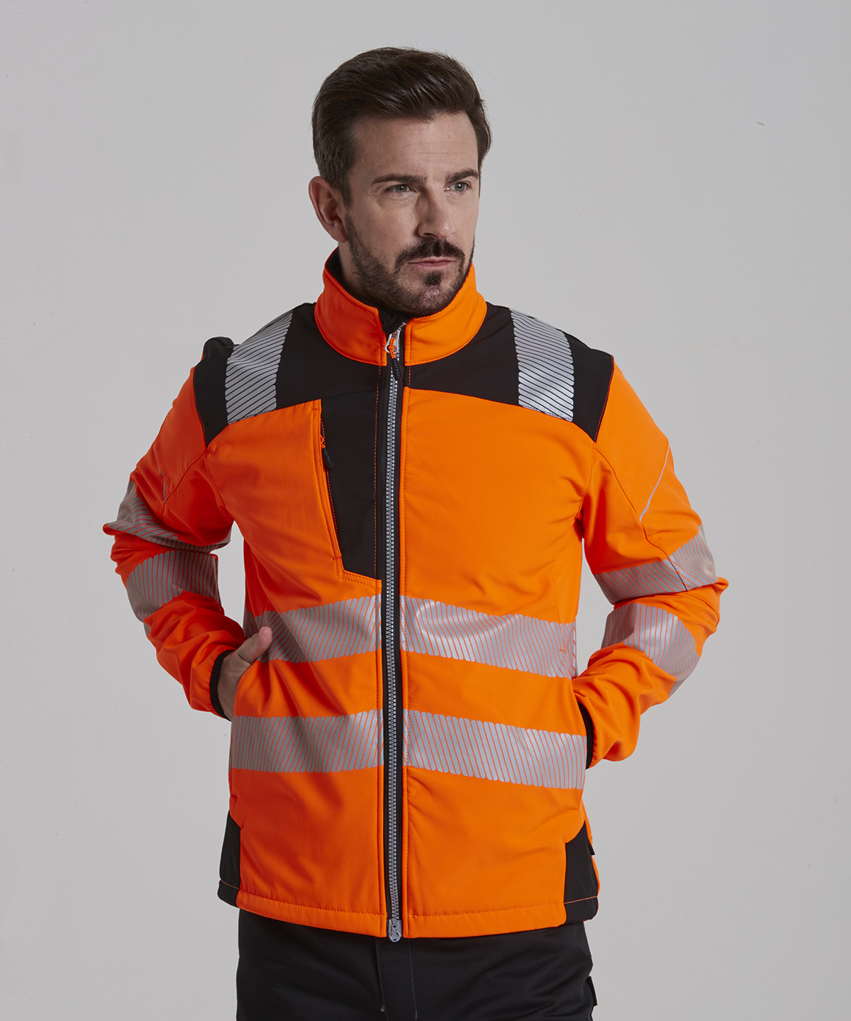 Pw3 hi-vis softshell jacket (t402)