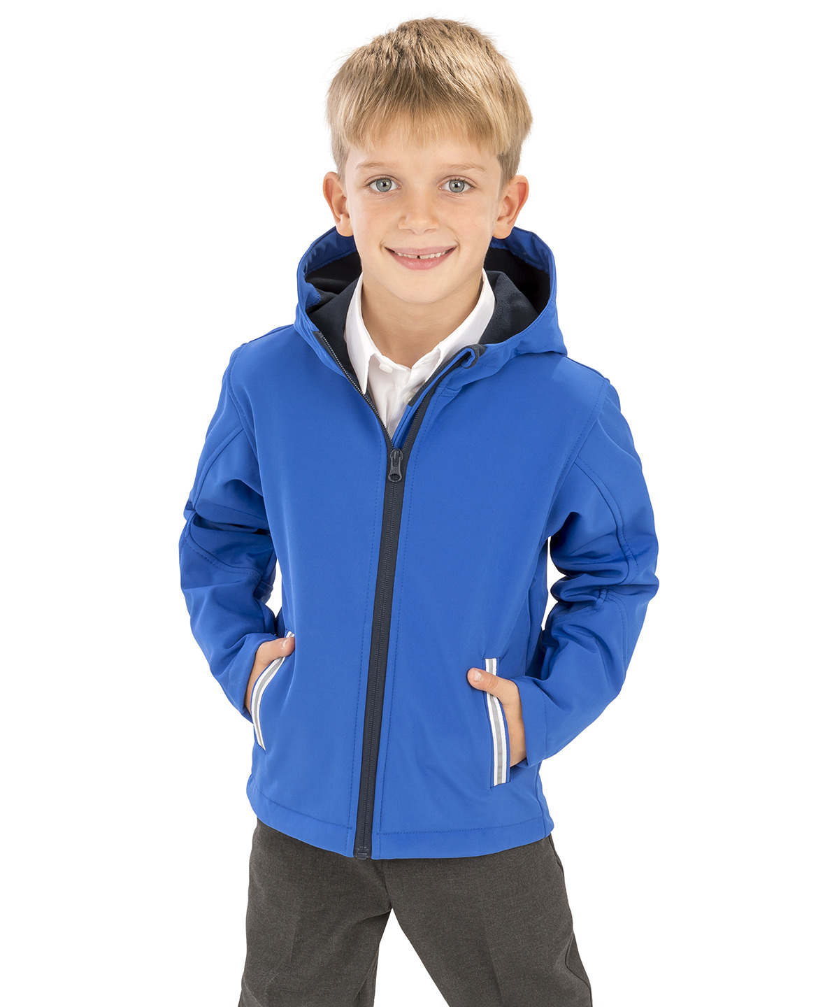 Core junior tx performance hooded softshell jacket