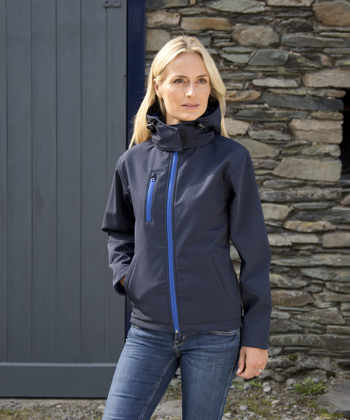 Women's core tx performance hooded softshell jacket
