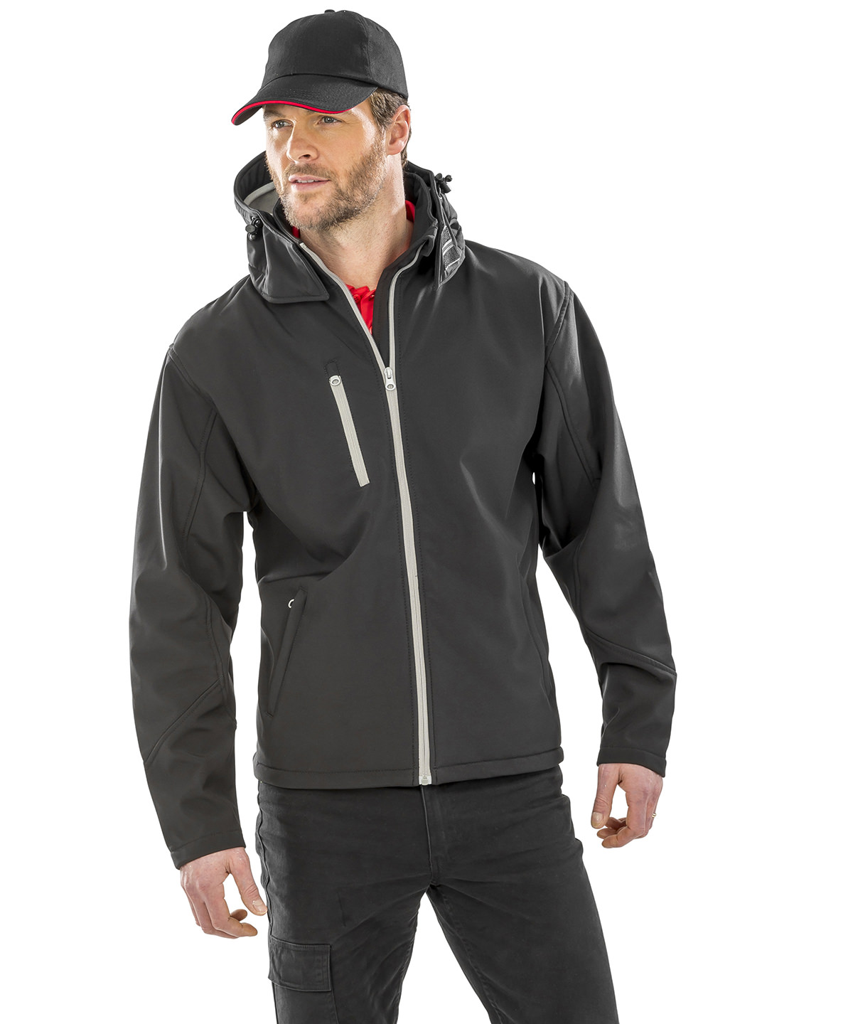Core tx performance hooded softshell jacket