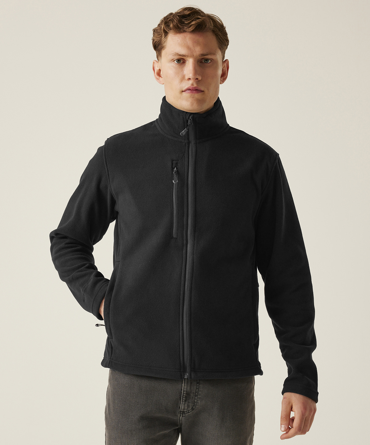 Honestly made recycled full-zip fleece