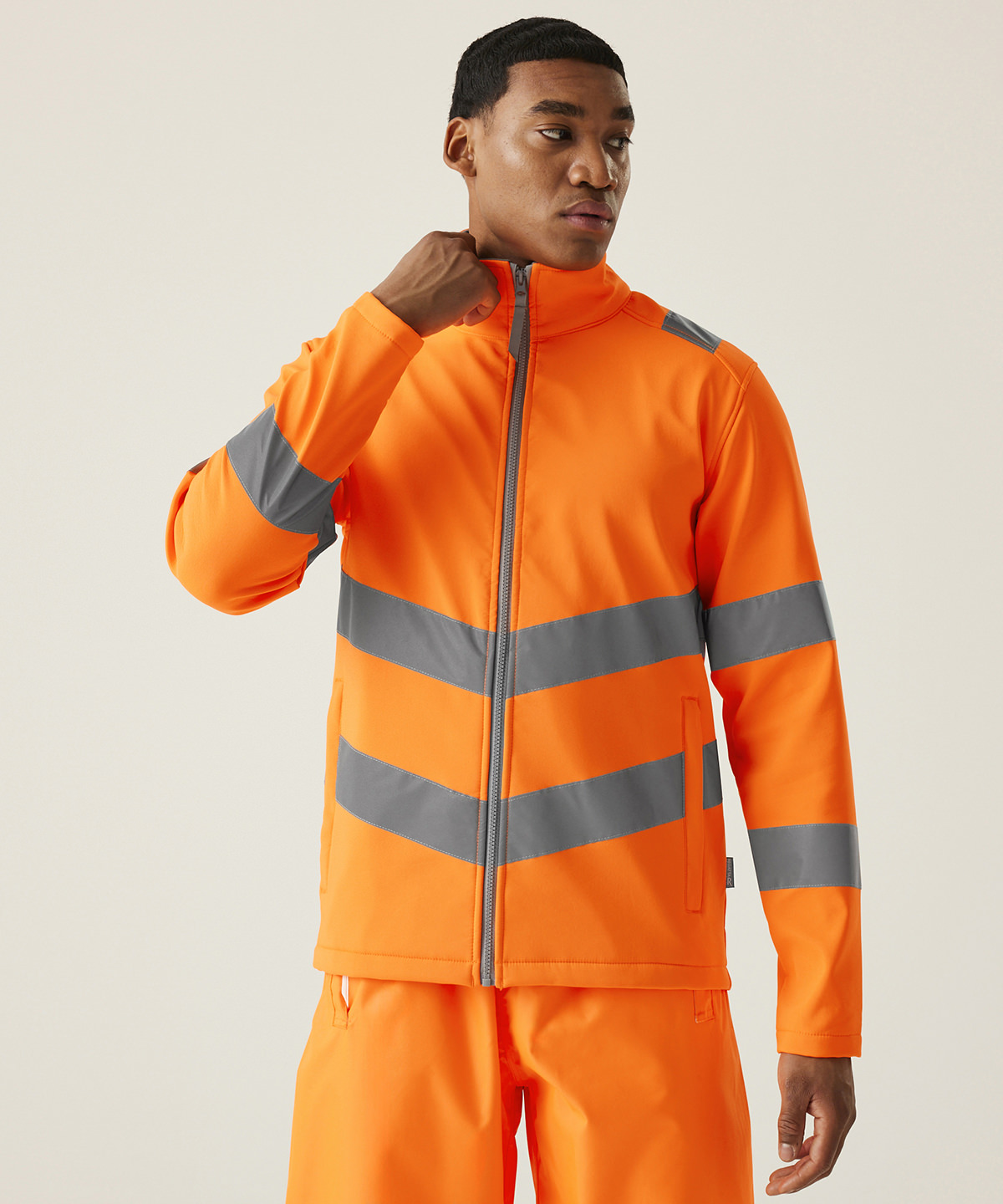 Hi-vis pro contract ablaze 2-layer softshell