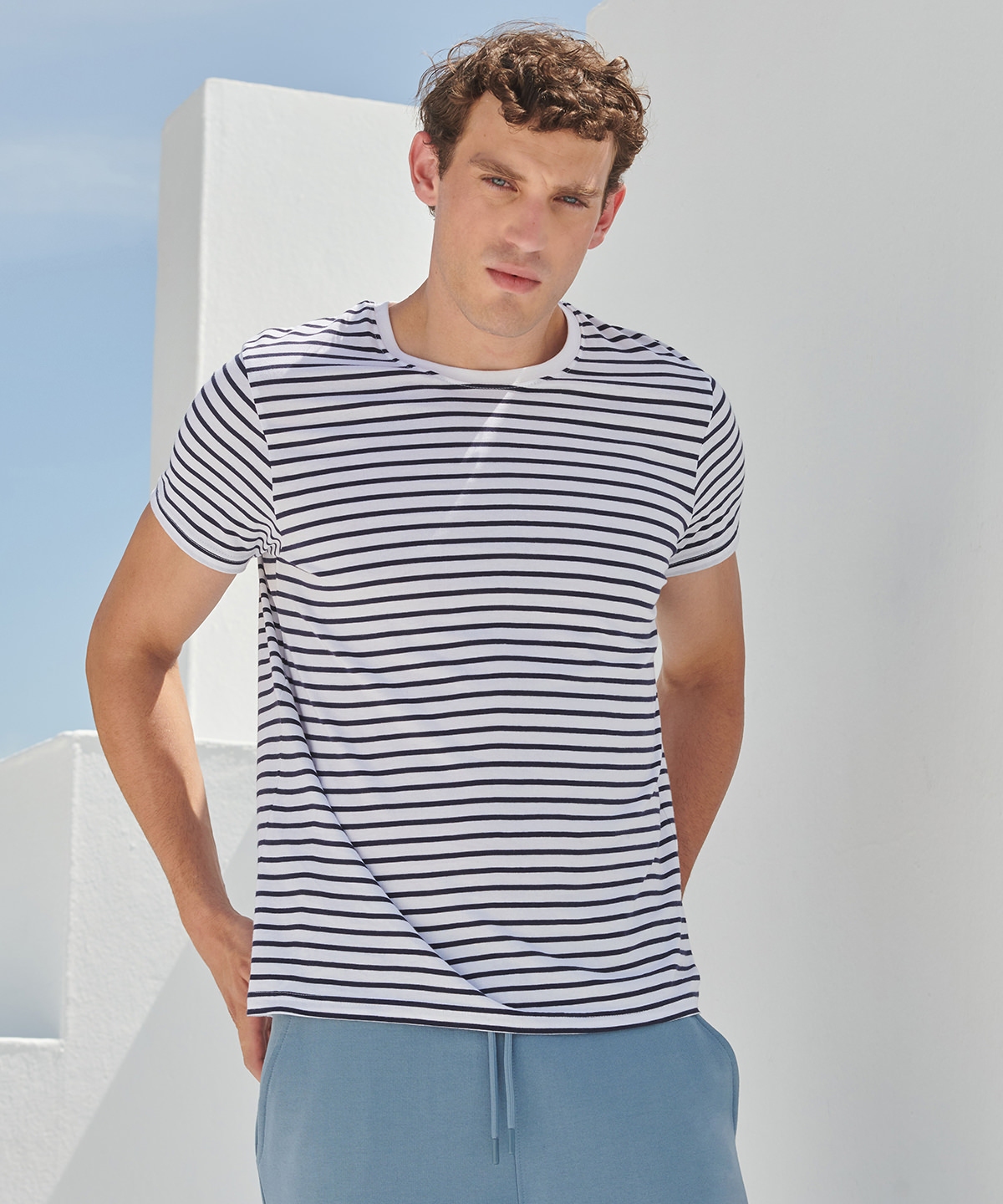 Unisex striped t