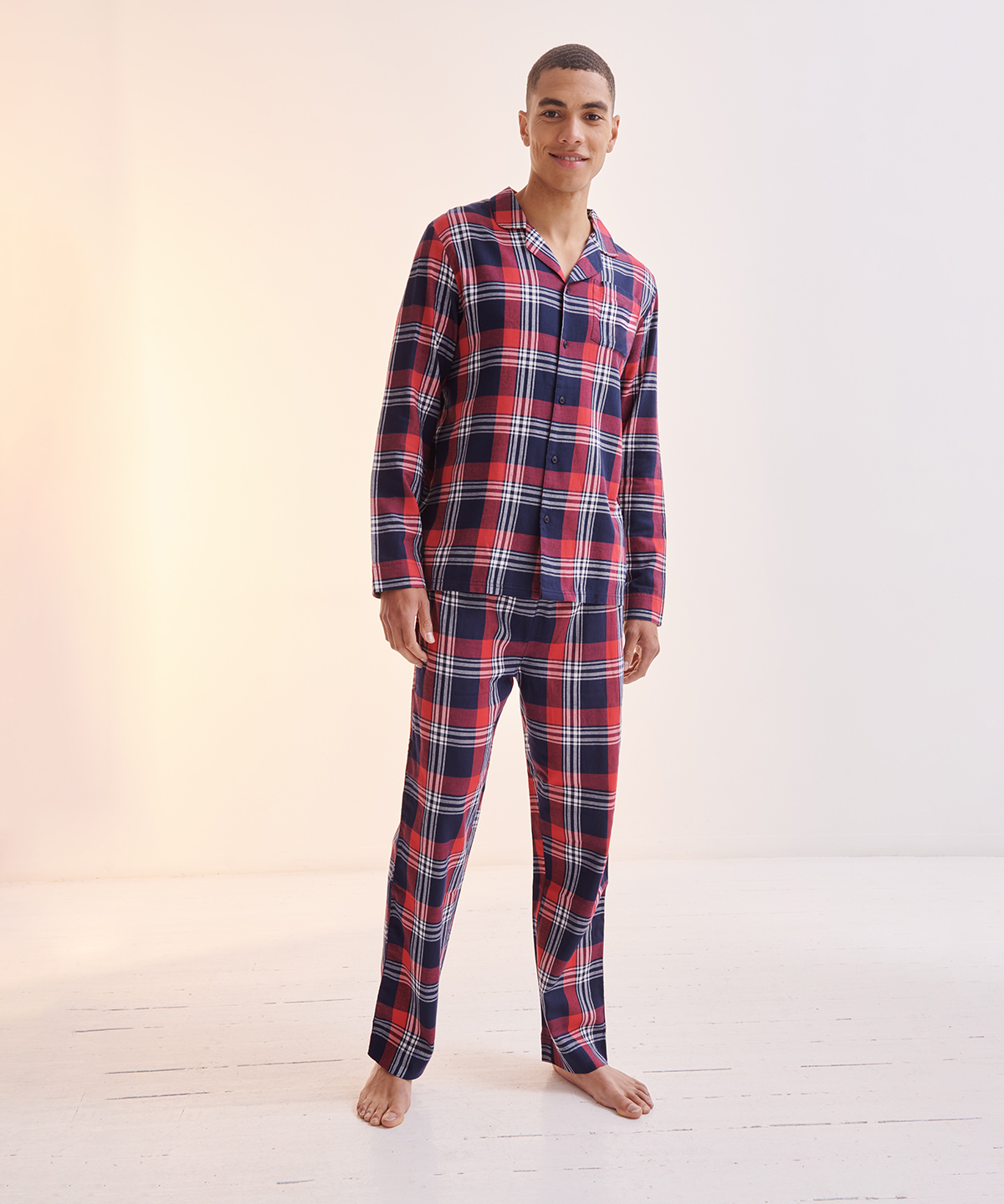 Men's tartan lounge set