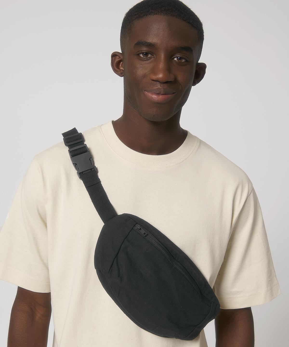 Hip bag with canvas fabric (stau891)