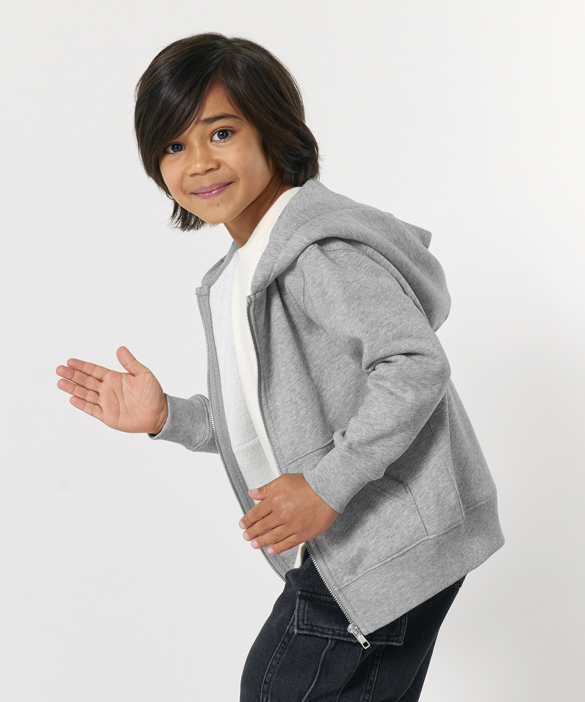 Kids mini cultivator 2.0 iconic zip-thru hoodie sweatshirt (stsk182)