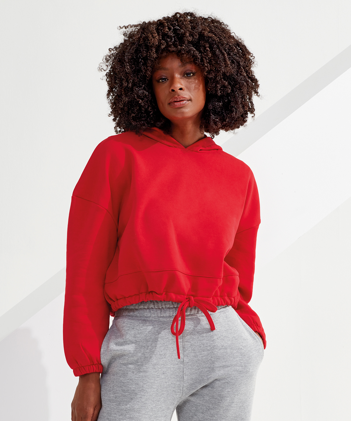 Women's tridri® cropped oversize hoodie