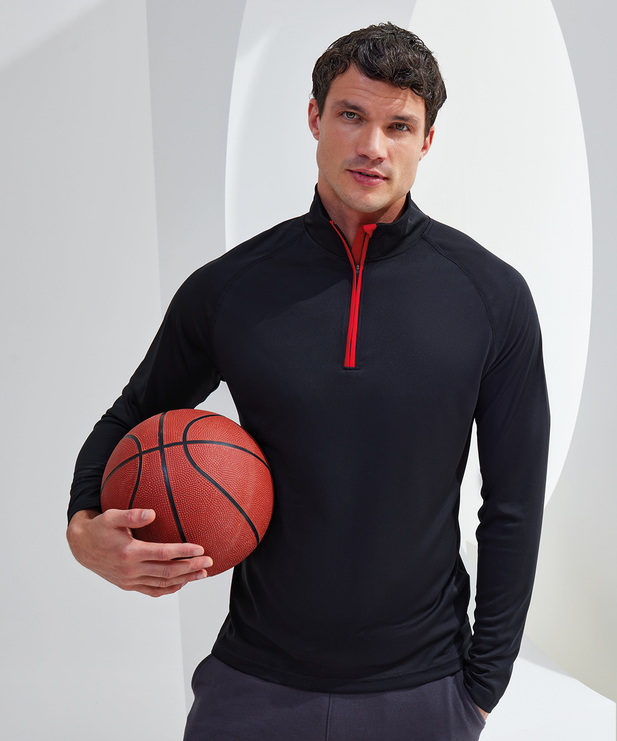 Tridri® long sleeve performance ¼ zip
