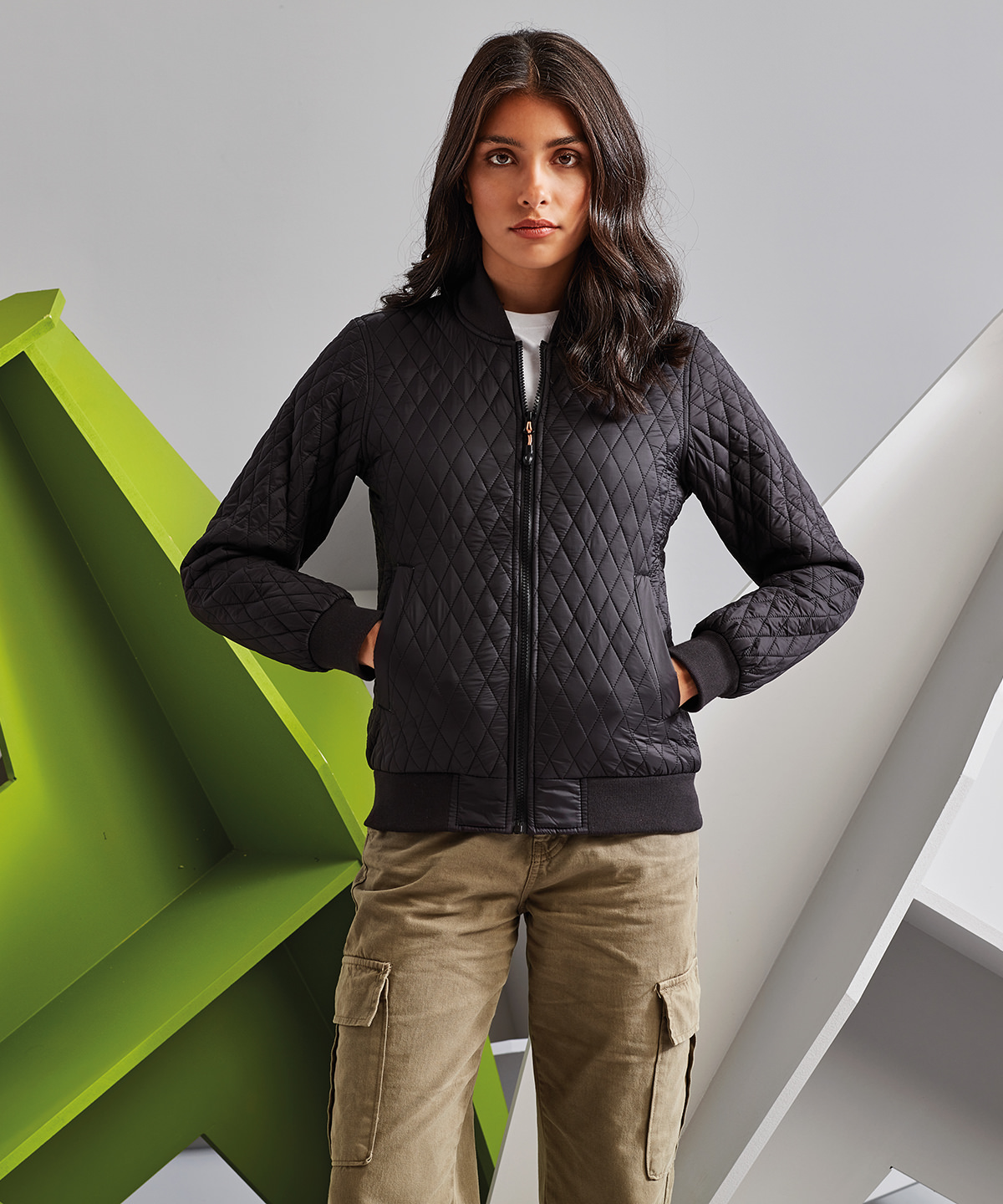 Women’s quilted flight jacket