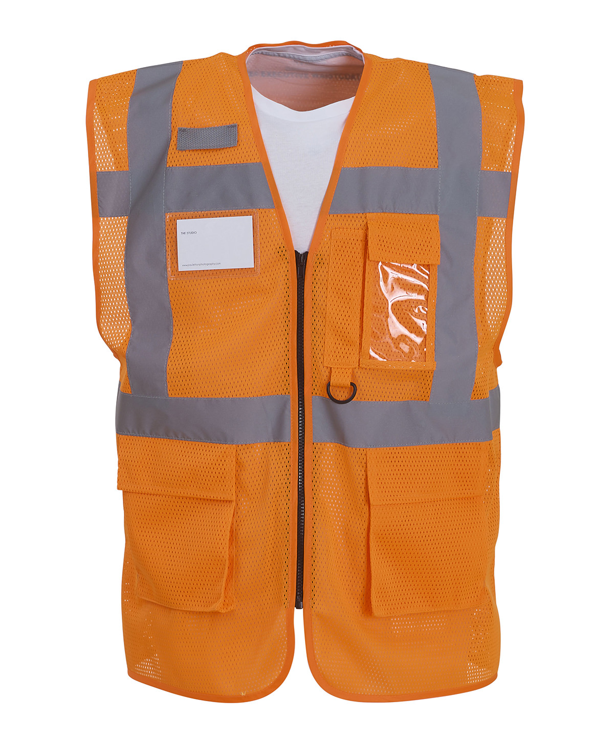 Hi-vis top cool open-mesh executive waistcoat (hvw820)