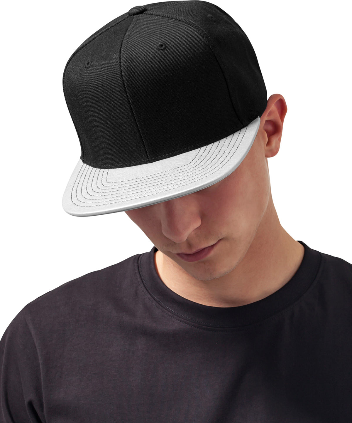 Metallic visor snapback (6089pu)