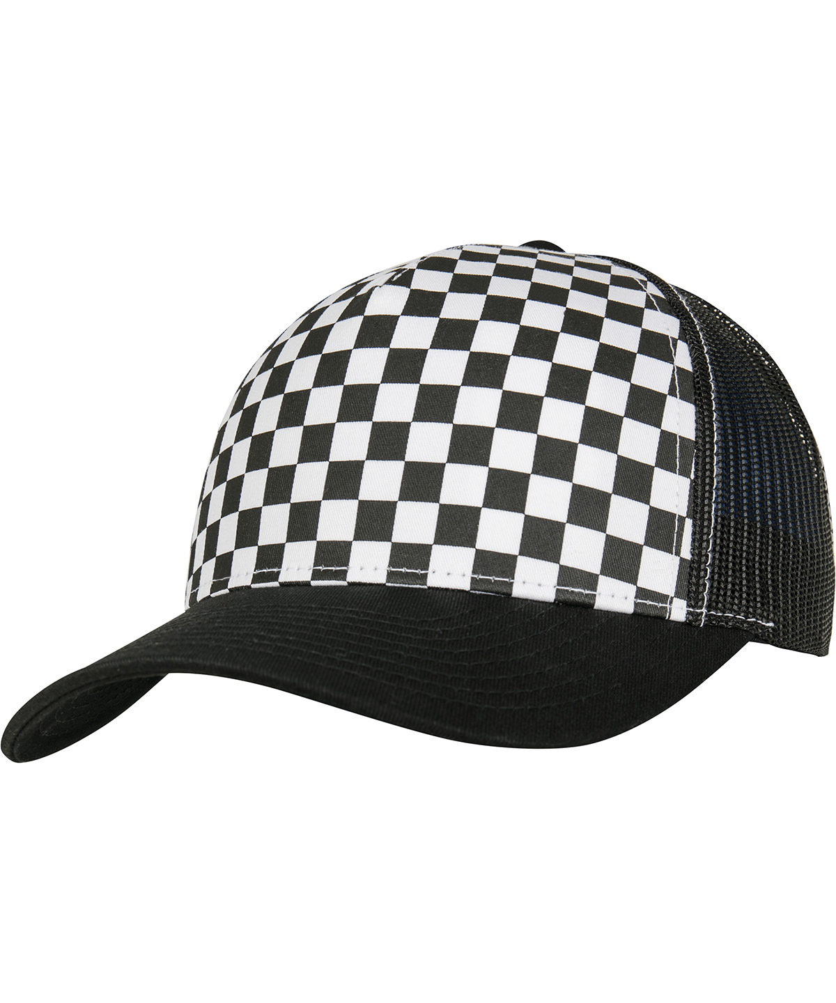 Checkerboard retro trucker (6506cb)