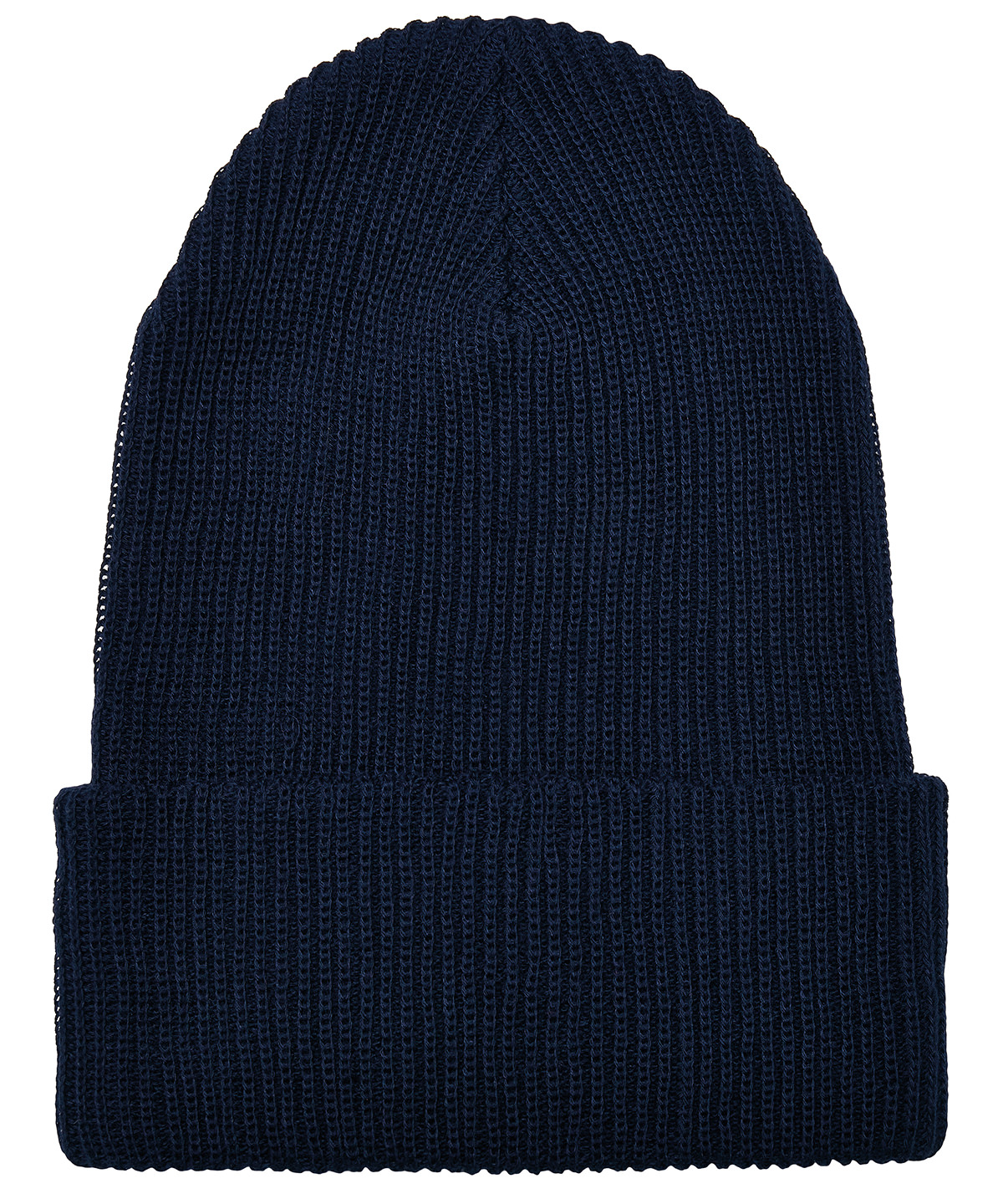 Recycled yarn ribbed knit beanie (1504ry)